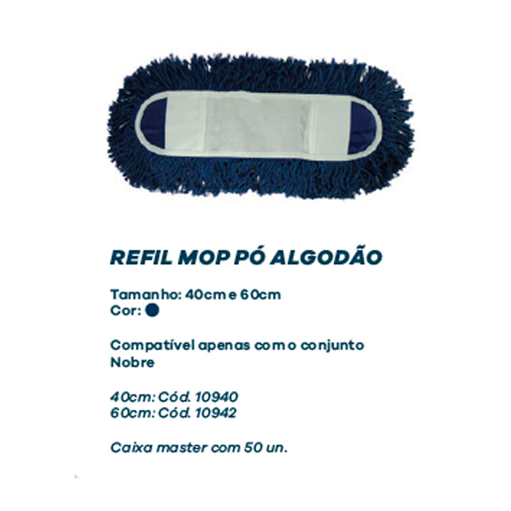 Mop Po Algodao Cm Refil P Somente Conjunto Mop Po Nobre Kd