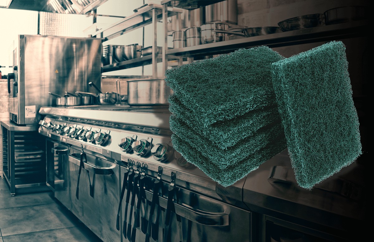 As vantagens da fibra para limpeza em cozinhas e restaurantes