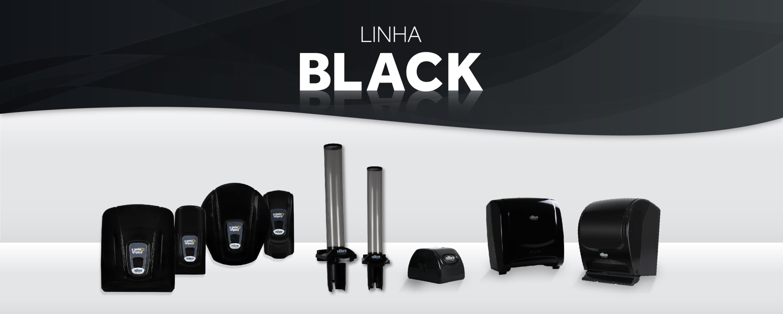 Linha Black: conheça os dispensers pretos da Nobre