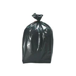Saco Plástico para Lixo - Preto - 20 litros -  c/100unidades (leve) - Nobre
