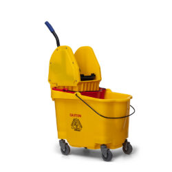 Carro Balde - c/ Divisor de Água e Espremedor - Amarelo - 33 litros - Nobre