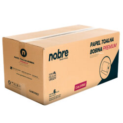 Papel Toalha Bobina - Premium - 20cm x 200m - c/ 6unid. - Nobre