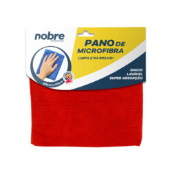 Pano de Microfibra - c/2unid - 40x40cm - Vermelho - Nobre