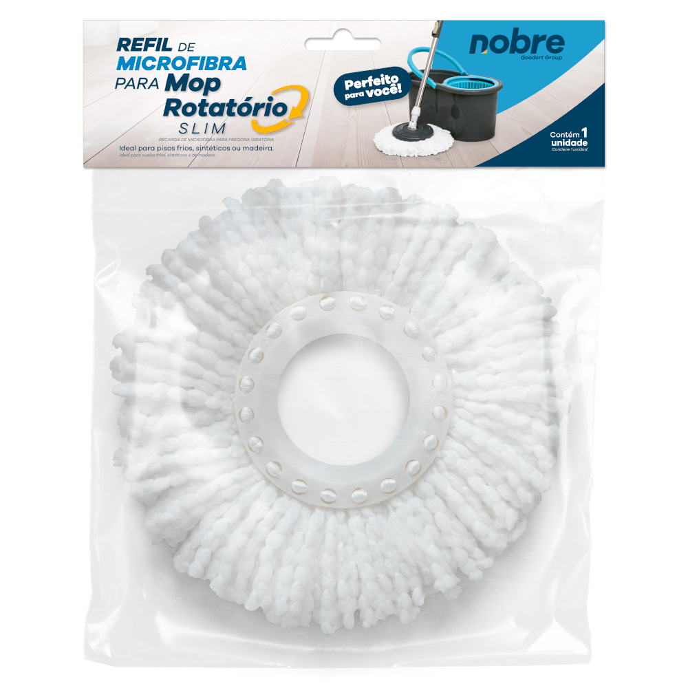 Refil De Microfibra P/ Conjunto Mop Rotatorio Slim (mop Refil, Cod ...