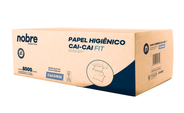 Fotos 54835 Papel Higiênico Cai Cai FIT c folha simples 9 X 20 5