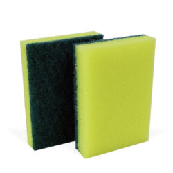 Esponja verde/amarelo 100x71x20mm multiuso (c/304unid.) Pop Bulk K0091 - Nobre