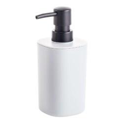 Dispenser p/ sabonete liq. 350ml quadrado branco - Mood