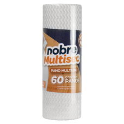 Pano multiuso (rolo c/28cm x 30m picotado aprox 50cm) branco - Nobre