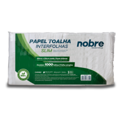 Papel Toalha Interfolha Slim - 20x20cm - c/1000fls. - Nobre