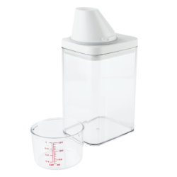 Pote organizador 1100ml para amaciante/sabão em pó c/ copo graduado - Global