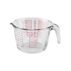 Jarra medidora em vidro com graduação 1000ml - Global