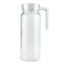 Jarra em vidro c/ tampa plastica e alça 1L - Global