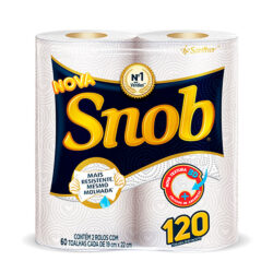 Papel toalha bobina p/cozinha (c/12x2 rolos) - Snob