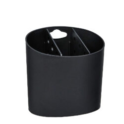 Escorredor de talheres oval basic preto COZA