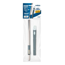Cabo completo do mop rotatório compact, inox e slim 1,4m - Nobre