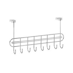 Cabide p/ portas (8 ganchos/aco cromado) - Niquelart