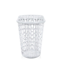 Cesto telado c/tampa telada 60l branco - Arqplast