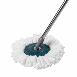 Mop Rotatório Inox - c/ Cesto inox e 2 refis - 13 litros - Nobre