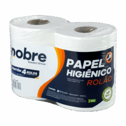 Papel higienico rolao c/4x10cm.x200m. (fardo/branco celulose virgem) - Nobre