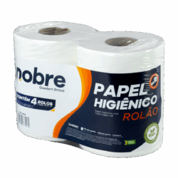 Papel higienico rolao c/4x10cm.x200m. (fardo/branco celulose virgem) - Nobre