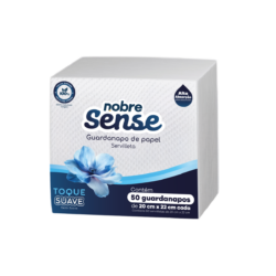 Guardanapo de papel 20x22cm f. simples c/50fls - Nobre Sense